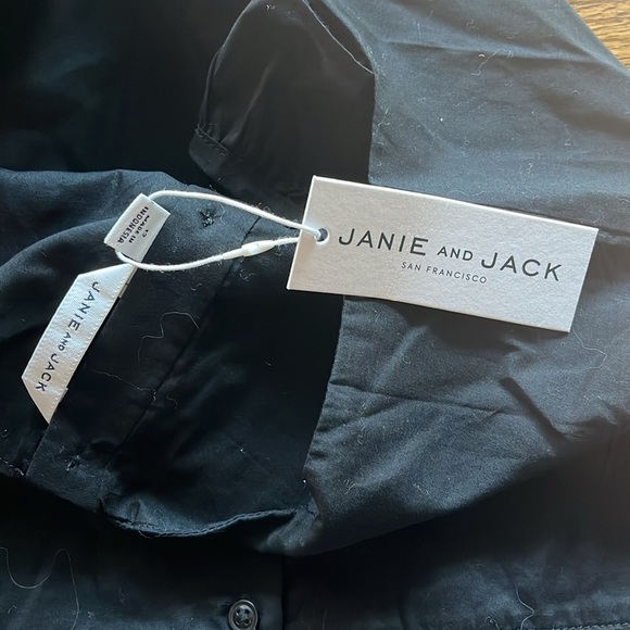 Jaime and Jack Peplum Crochet Trim Top Size 12 New With Tag - Picture 9 of 10